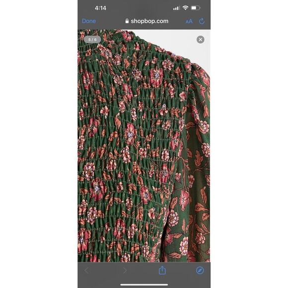 Misa Los Angeles Jessa Floral Print Evergreen Bloom Dress Women's Size S - Picture 13 of 14